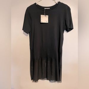 Long black zara top